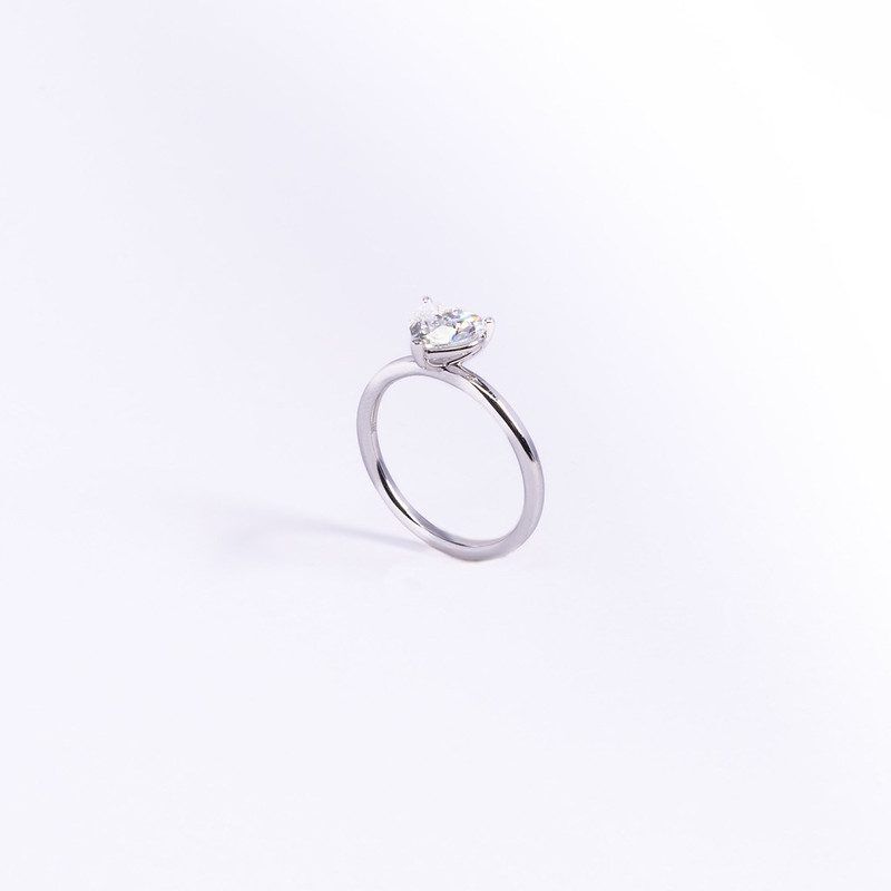 Heart Cut Solitaire Ring 1.09ct - Image 2