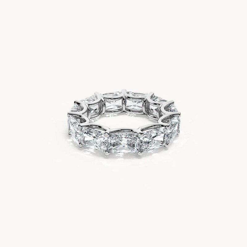 Emerald Cut Eternity Band (10 Pointer)