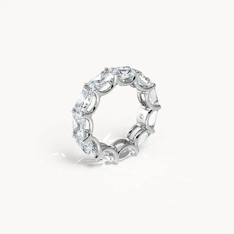 Emerald Cut Eternity Band (10 Pointer) - Image 2